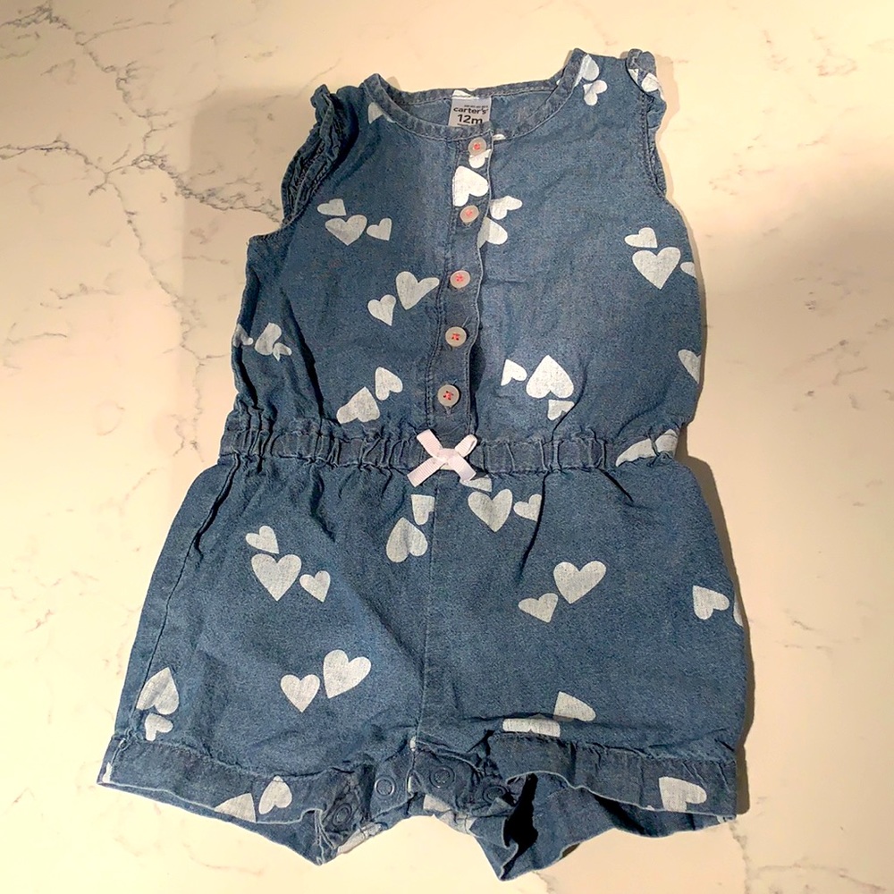 ♥️ Carter’s Baby Girl Heart Romper ♥️